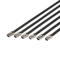 Colliers de serrage à billes, en acier inoxydable, 304, attache fine, pour support de câble, type boule