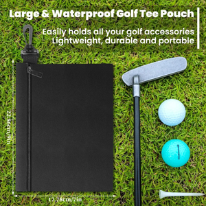 Kit d'accessoires de golf 7 pièces au design OEM, comprenant un aiguiseur, une brosse à eau, une serviette, un étui de nettoyage et un étui pour tees – Idéal comme cadeau de golf - Product Image 6