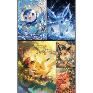 JPS Ventes Flash Boîte Mystère Pokémoned Le Monde des Pokémoned Cartes en Papier Coloré Vintage Aimants Objets de Collection Jeux de Société - Product Image 3