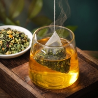 Thé aux herbes à la menthe poivrée pure, sachets individuels, 100 unités, saveur menthe fraîche, sans caféine naturelle, 100 sachets de thé