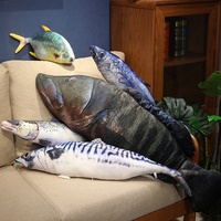 Juguete de Peluche de Pez Marlin de Alta Calidad al por Mayor de Fábrica, 80cm 100cm, Almohada con Forma de Pez de Simulación