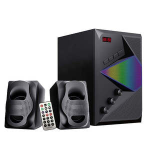 Haut-parleur multimédia actif 2.1 avec USB, FM, télécommande, basses puissantes, caisson de basses - Product Image 4