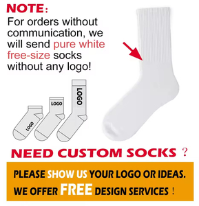 Chaussettes de sport unisexes en coton biologique, épaisses, respirantes, douces, avec logo personnalisé, antidérapantes, haute compression, tricotées, pour le football - Product Image 5