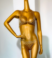Collier à franges pour femmes, soutien-gorge, taille, ventre croisé, chaîne, harnais
