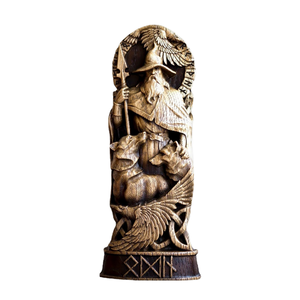 Statue de <span class=keywords><strong>Thor</strong></span> artisanale personnalisée en résine, effet bois peint à la main, sculpture de héros de Pâques, <span class=keywords><strong>figurine</strong></span> de collection - Product Image 1