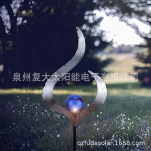 Solar Flame Table Lamp LED Outdoor Indoor <b>Decorative</b> <b>Light</b> With USB Charging Cordless Design - Product Image 4