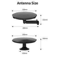 Canales gratuitos 4K 1080p Uhf/VHF 150 millas camión casa móvil Omni dirección al aire libre Antena de TV Digital para interiores y exteriores
