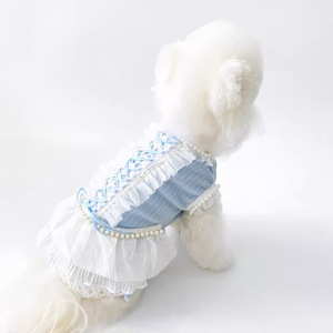 Blue Ballet Style Dress For Small Dogs <b>Princess</b> Cut Spring Skirt Decorative Pet <b>Clothes</b> - Product Image 4