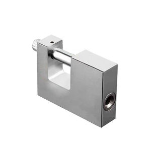 <span class=keywords><strong>Candado</strong></span> Rectangular Anti-Corte de Hierro de 70 mm de Grosor, <span class=keywords><strong>Candado</strong></span> de Seguridad con Hoja <span class=keywords><strong>Gigante</strong></span> Cromada para Puerta de Almacén, Venta al por Mayor de Fábrica - Product Image 2
