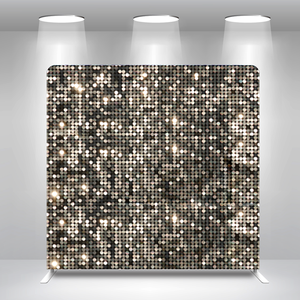 Tessuto nero bianco con paillettes 8x8 piedi 10x8 piedi 10x10 piedi 20x8 piedi federa per compleanno fondale per foto - Product Image 1