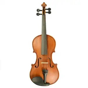 Haute qualité tache finition à la main violon étudiant violon Solidwood 4/4 3/4 1/2 1/4 1/8 violon avec arc Brazilwood étui gratuit ensemble - Product Image 2