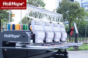 Holihope เครื่องเย็บปักถักร้อยด้วยระบบคอมพิวเตอร์1200ความเร็วสูงหมวกแก๊ปเสื้อยืดแบน45% ด้วยความเร็วสูง - Product Image 2