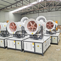 Pulvérisateur automatique à assistance pneumatique à entraînement électrique homologué CE, portée de 50 m, canon à brouillard avec 50 buses, directement de l'usine