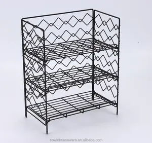 Comptoir de cuisine en fil métallique Type de garde-manger empilable étagère à épices pliable organisateur de collations alimentaires support de rangement pliable