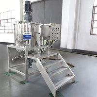 Cuve de mélange chauffante électrique avec agitateur, homogénéisateur à cisaillement élevé en acier inoxydable, équipement de mélange pour l'aloe vera