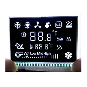 High Contrast Wide Viewing Angle Manufacturer VATN VA LCD Custom Segment LCD Display With Color Silk Printing