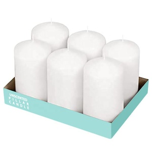 Custom Wedding <strong>Candles</strong> Roman Pillar <strong>Large</strong> <strong>Candle</strong> Wholesale Bulk Ivory White Pillar Wax <strong>Candles</strong> - Product Image 5