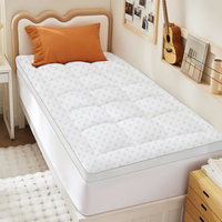 Surmatelas matelassé en mousse épaisse doux pour la peau pour hôtel, dortoir et maison