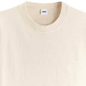 Camiseta Blanca de Alta Calidad 100% Algodón, Fabricante de Camisetas Extra Grandes y Pesadas, Camiseta Lisa de Diseño para Hombre, Verano - Product Image 3