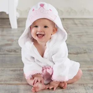 Оптовые продажи панда полотенце для детей-Детское быстросохнущее пончо для серфинга из 100% хлопка с капюшоном для купания пляжа полотенце для смены халат Детская накидка для детей