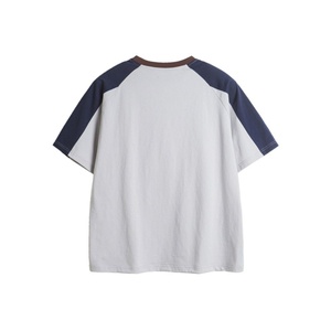 Couple T-<b>Shirt</b> Men's/Women's Customized Colors <b>100</b>% Cotton Color Blocking Sports Print Jersey Raglan Sleeves Short Sleeved Loose - Product Image 3