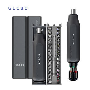 <span class=keywords><strong>Glede</strong></span> Mini tournevis électrique le plus vendu, kit d'outils avec 40 embouts magnétiques, poignée en aluminium durable, embout interchangeable, 1 an de garantie, bricolage - Product Image 1