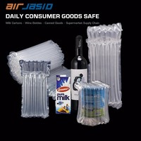 Sac gonflable à colonne d'air en PA+PE de type Q pour lait en poudre, coussin gonflable pour emballage alimentaire, protection certifiée ISO9001