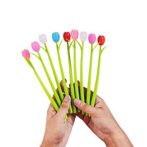 Bolígrafo de diseño creativo de flor de tulipán simulado con estilo floral único para estudiantes escritura diaria y uso de oficina para firmas - Product Image 5