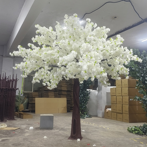 ST artificial gran árbol falso al aire libre decorativo Cerezo flores árbol decoración del hogar artificial blanco flor de cerezo árbol <span class=keywords><strong>restaurante</strong></span> - Product Image 2