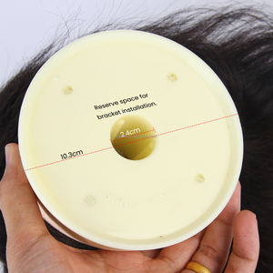 Tête de mannequin homme AliLeader Salon Barber, noir et brun, pour la pratique de la coiffure, cheveux humains, tête d'entraînement à haute densité avec <span class=keywords><strong>barbe</strong></span> - Product Image 5