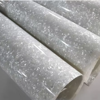 Feuille de plastique en celluloïd blanc nacré et violet pour médiators de guitare
