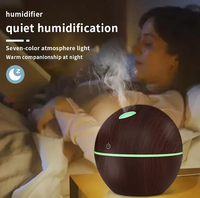 Nouveautes 2025 Grain De Bois Brume Froide humidificateur d'air USB Ultrasonique Mini Diffuseur D'huile Portable Difusor De Aroma