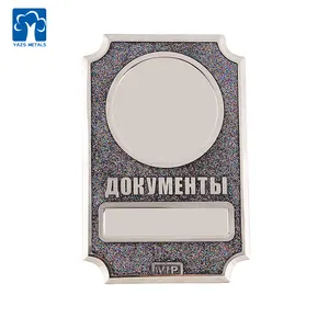 Russische Hot Koop Custom Metal Blank Vip Card Auto Nummerplaat Kaart Leeg Badges