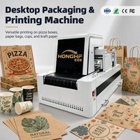 Machine d'impression jet d'encre de bureau, imprimante numérique haute vitesse à passage unique pour tasses à café, serviettes, sacs en papier kraft