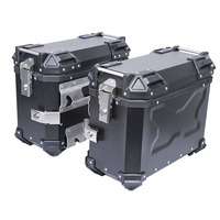 Vente en gros Nouvelle Boîte Arrière de Moto Coffre Électrique 45L Étanche Multifonctionnel en Alliage d'Aluminium Noir