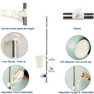 Spring Loaded Flowers Hanging Rack for <strong>Windowsill</strong> Counter Top 4 Adjustable Plant Tension Pole Flower Display Stands for Garden - Product Image 5
