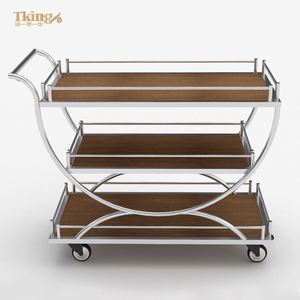 Sang trọng tùy chỉnh tự chọn thiết bị di chuyển với bánh xe khách sạn phòng tiệc dịch vụ xe đẩy - Product Image 1