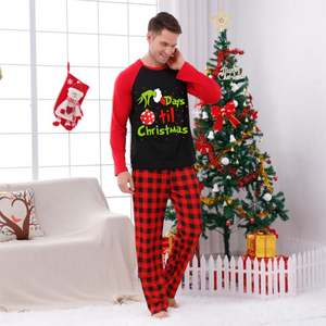 Joyeux Noël <span class=keywords><strong>Nouvel</strong></span> <span class=keywords><strong>An</strong></span> Vêtements Maman Fille Papa Fils Bébé Tenues Assorties 2 PCS Costume Famille Pyjamas Coton Homewear - Product Image 5