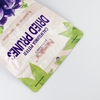 Sac d'emballage en plastique givré personnalisé avec fermeture à glissière pour l'emballage alimentaire, design mat refermable
