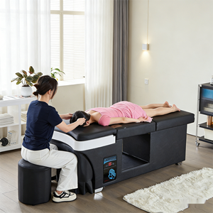 Lit de spa électrique professionnel traditionnel personnalisé avec réservoir d'eau, chauffe-eau noir, fauteuil de lavage et éponge haute densité - Product Image 3