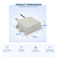Détecteur de gaz intelligent sans fil LoRaWAN NH3 pour l'ammoniac, idéal pour la surveillance de la qualité de l'air dans les fermes avicoles et les systèmes industriels