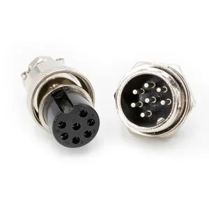 GX16 7 Pin 7Pin Circular Aviation Cable Connector Round Male and Female Plug Metal Dust Water Proof