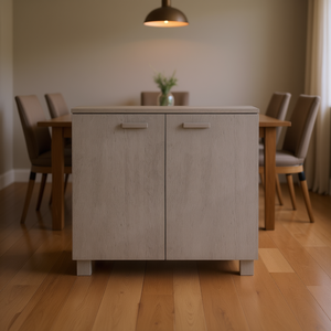 Light Grey Solid Pine Wood <b>Sideboard</b> 33.5x13.8x31.5 In Modern Design Home Furniture - Product Image 2