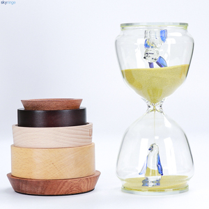 Vetro personalizzato <span class=keywords><strong>sabbie</strong></span> dorate decorare clessidra regalo 5 15 30 minuti moderno grande vetro sabbia timer per ufficio scrivania - Product Image 5