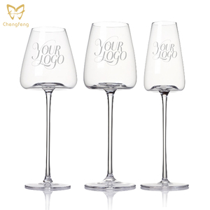 Set <span class=keywords><strong>di</strong></span> 3 <span class=keywords><strong>Calici</strong></span> <span class=keywords><strong>di</strong></span> Lusso per <span class=keywords><strong>Vino</strong></span> <span class=keywords><strong>Rosso</strong></span>, Stile Borgogna con Stelo Lungo e Fondo Concavo, in Cristallo Trasparente Senza Piombo, Design Personalizzato - Product Image 1