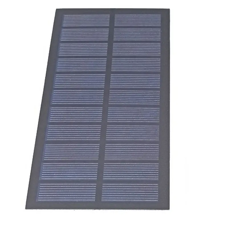 Küçük GÜNEŞ PANELI Polycrystalline stalin buzlu PET Mini güneş PV hücre modülü üreticileri 1.8W 5.5v güneş fotovoltaik ceza