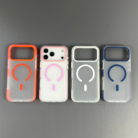Vente en gros de coques magnétiques en carton ondulé, coque magnétique personnalisée avec logo, ODM OEM, translucide mat pour iPhone 18 17 16 15 14 13 Pro Max