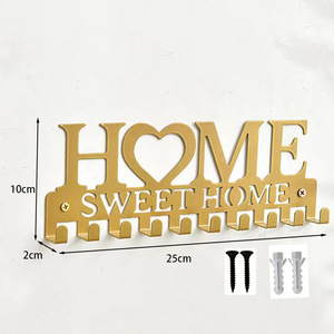 Appendiabiti da Parete HOME, Gancio Decorativo in Metallo, Prodotto in Cina, per Cappotti e Giacche nell'<span class=keywords><strong>Ingresso</strong></span> - Product Image 4