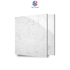 Azulejo de Cuarzo Blanco Cecilia TMZ 4025 de Alta Calidad, Decoración Moderna para Hoteles, Losa Grande de Cuarzo para Cocina, Baño y Piso - Product Image 1