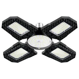 Lumière de garage LED 100-277V, conception pliable, ampoule E27, haute luminosité pour l'éclairage des entrepôts et des ateliers - Product Image 1